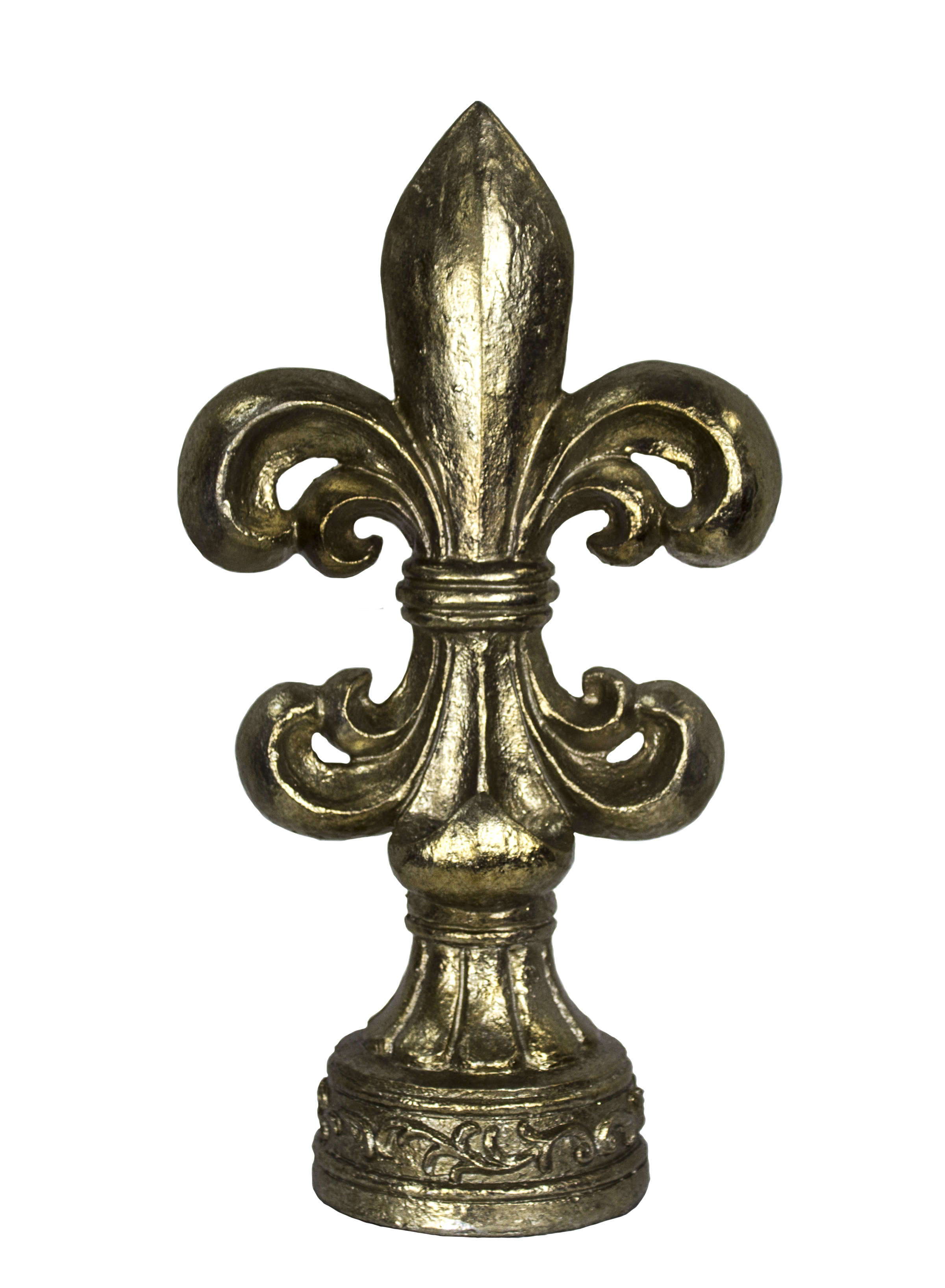Ophelia Co Fleur De Lis Decor Modern Champagne Sculpture Fleur De Lis Decor Modern Champagne Sculpture Reviews Wayfair