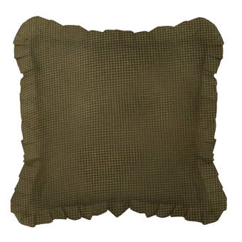 The Pillow Collection Portia Solid Bedding Sham Creme European//26 x 26