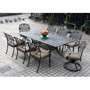 Lebanon 9 Piece Dining Set with Cushions