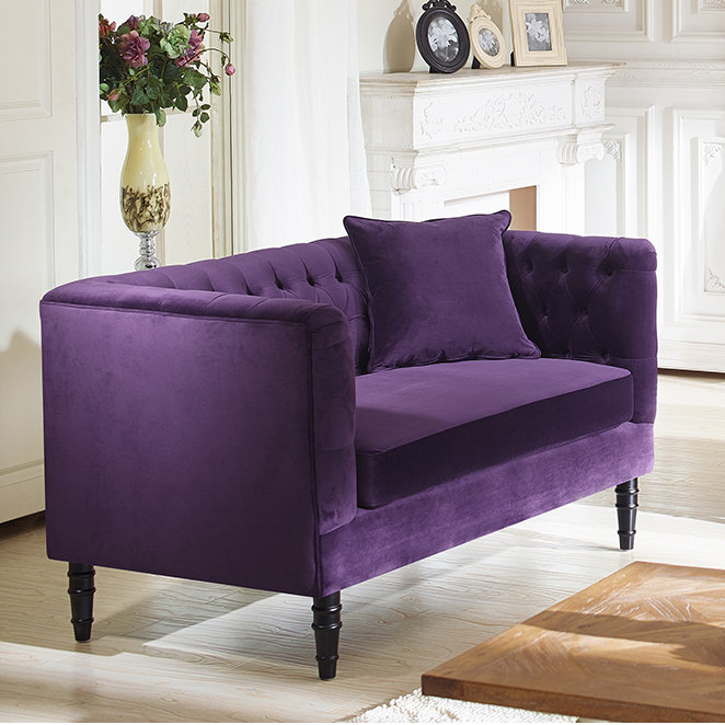 Latitude Run Philon Chesterfield Loveseat & Reviews Wayfair