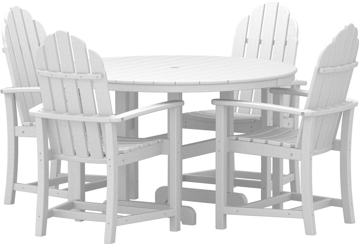 POLYWOOD® Classic 5 Piece Dining Set & Reviews  Wayfair