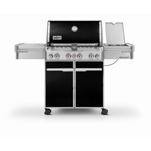 Summit E-470 4-Burner Propane Gas Grill with Side Burner
