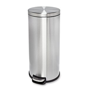 Stainless Steel 7.92 Gallon Step On Trash Can