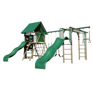 Double Slide Deluxe Swing Set