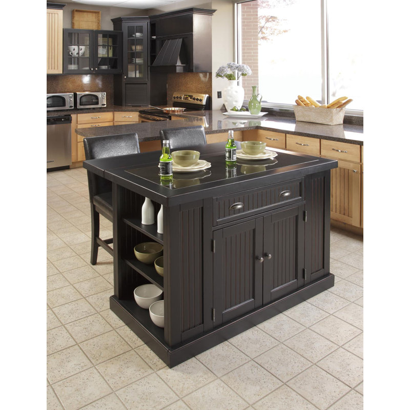 Rabin 3 Piece Kitchen Island Set With Granite Top Reviews Joss Rabin 3 Piece Kitchen Island Set With Granite Top