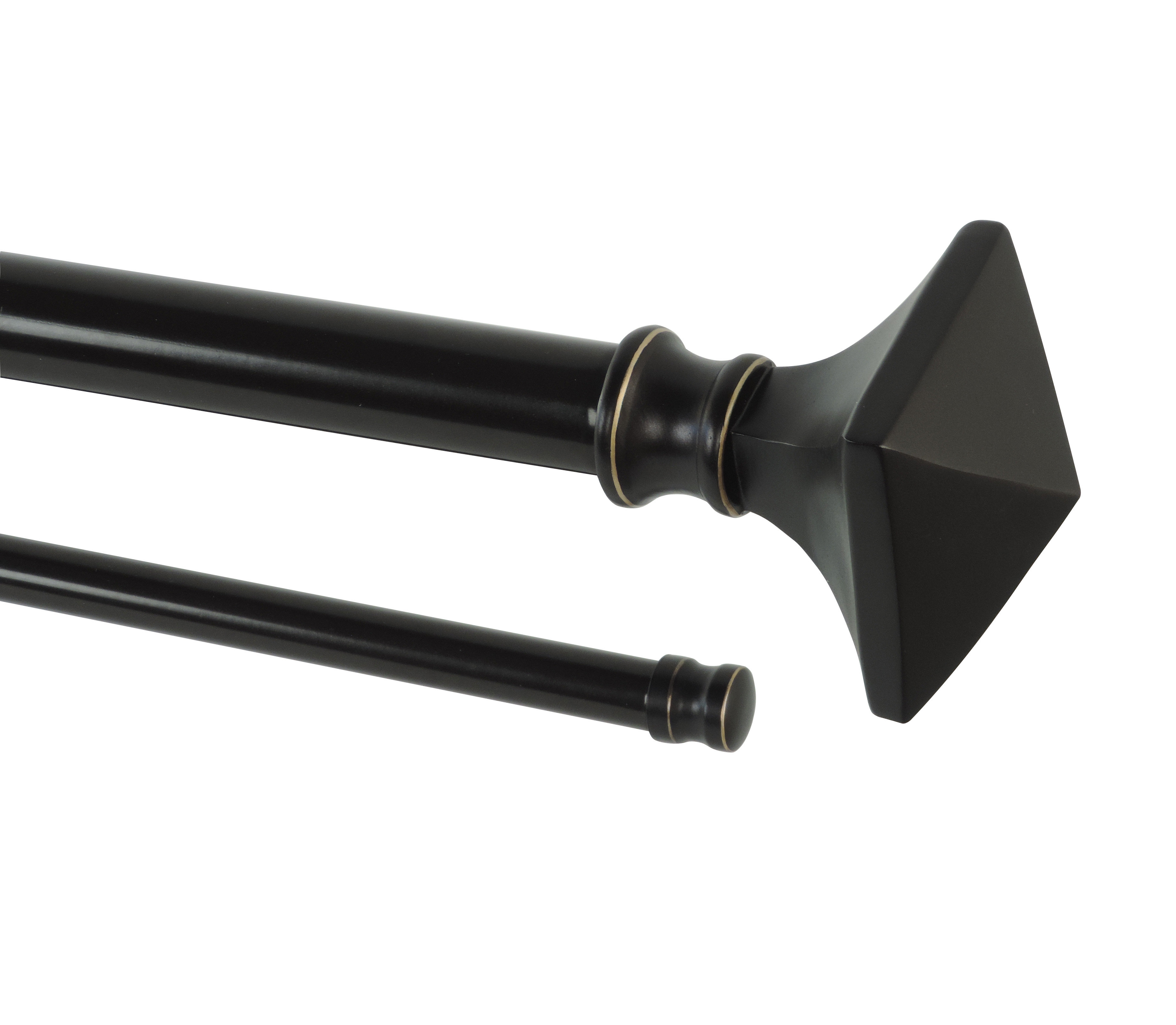 Darby Home Co Vesta Adjustable Double Curtain Rod Wayfair