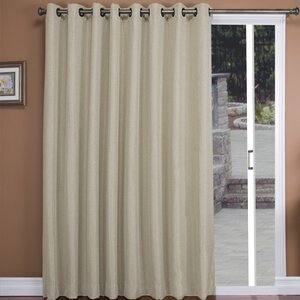 Tacoma Patio Solid Blackout Thermal Grommet Single Curtain Panel
