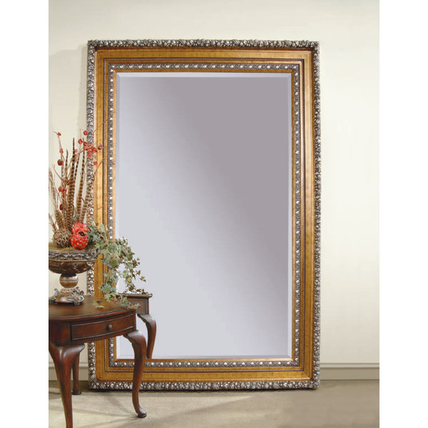 Astoria Grand Rectangle Silver Leaf Wood Leaner Mirror & Reviews Wayfair