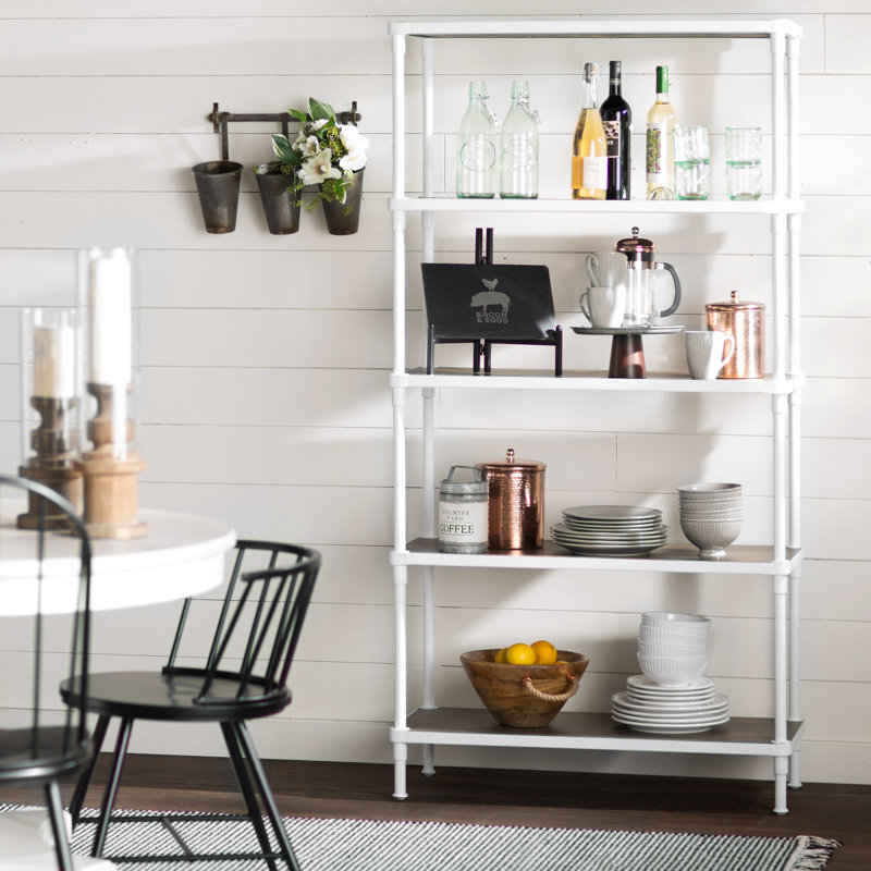 Laurel Foundry Modern Farmhouse Farm Metal Wall Rack and 3 ... Laurel Foundry Modern Farmhouse Farm Metal Wall Rack and 3