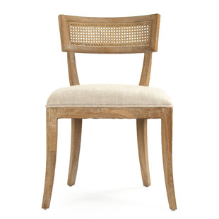 Linen And Cane Chair Wayfair Embla Side Chair