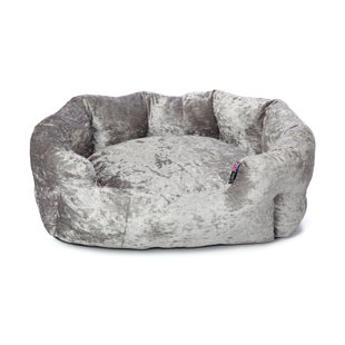 Dog Beds Large Raised You Ll Love Wayfair Co Uk Arlott Pet Bolster Cushion In Silver