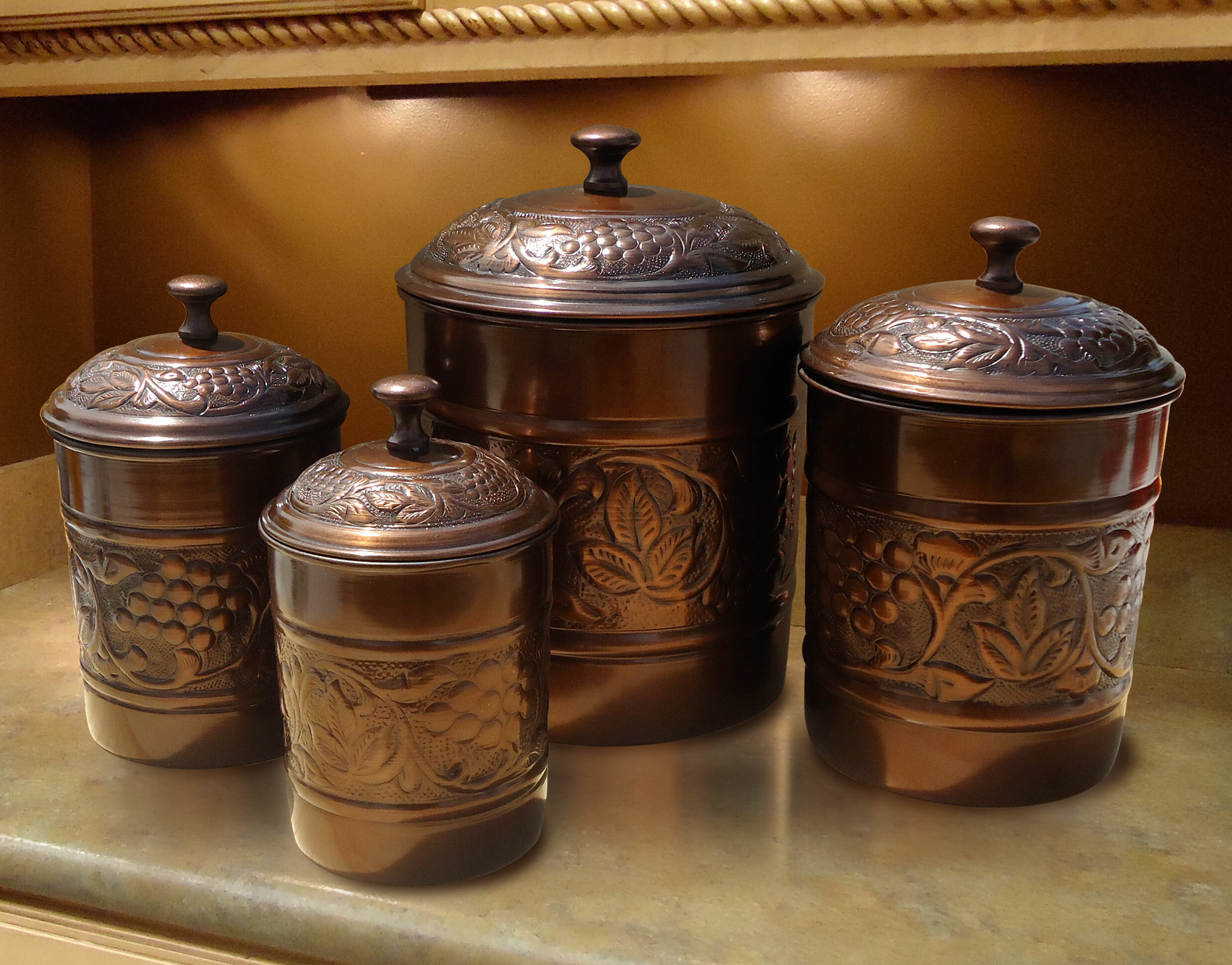 Old Dutch Heritage 4 Piece Kitchen Canister Set Reviews Wayfair