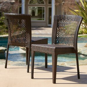 Caraquet Stacking Patio Dining Chair (Set of 2)