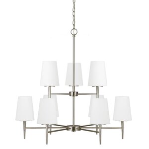 Ganador 9-Light Shaded Chandelier