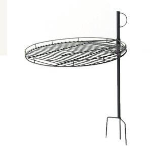 Height Adjustable Cooking Fire Pit Grate