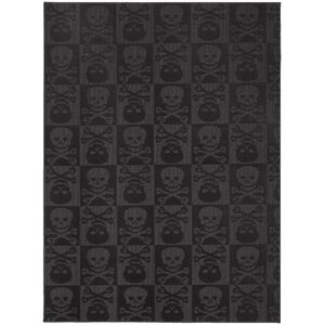 Black Indoor/Outdoor Area Rug