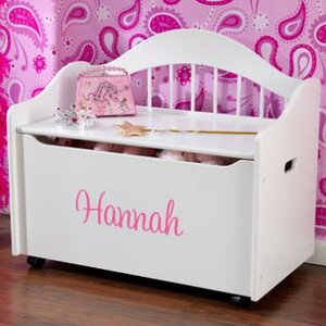 Personalized Limited Edition Toy Box in White