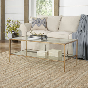 Nash Double Shelf Coffee Table Wayfair Safire Double Shelf Coffee Table