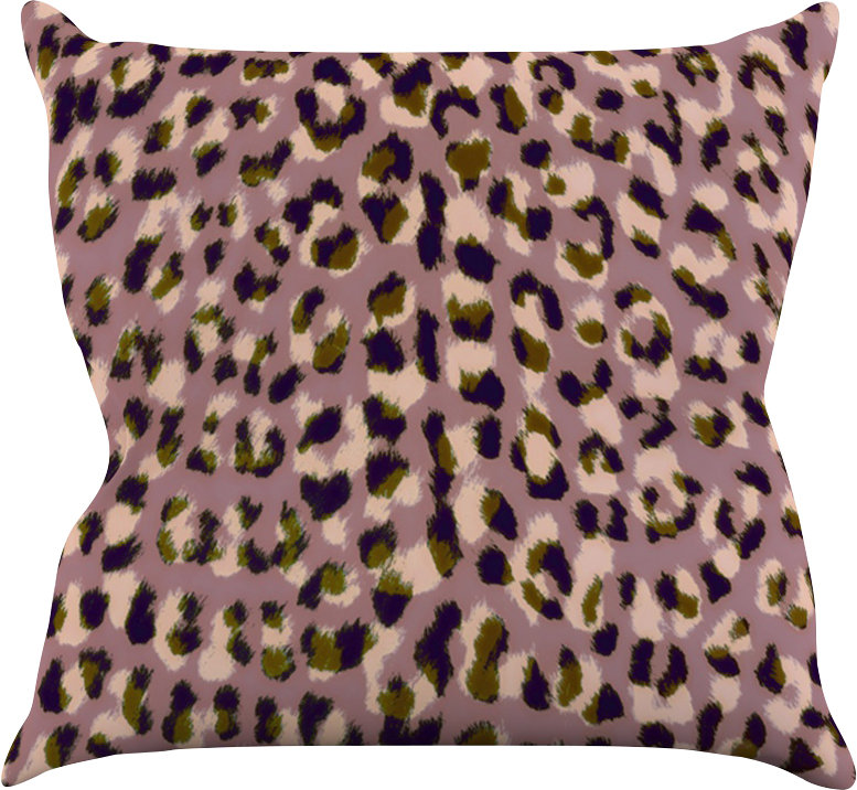 KESS InHouse Leopard Print Throw Pillow & Reviews Wayfair
