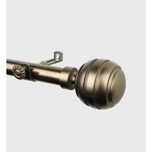 Curved Corner Curtain Rods Wayfair Swenson Bay Window Single Curtain Rod Hardware Set