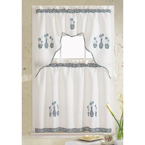 Grand Embroidered Kitchen Curtain