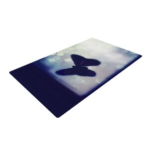 Robin Dickinson Enchanted Butterfly Lavender Area Rug