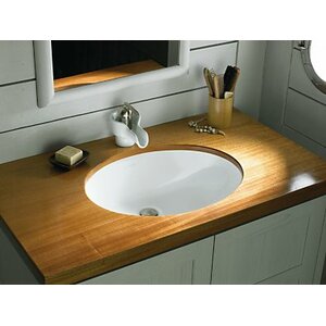 Compass Ceramic Circular Drop-In Bathroom Sink