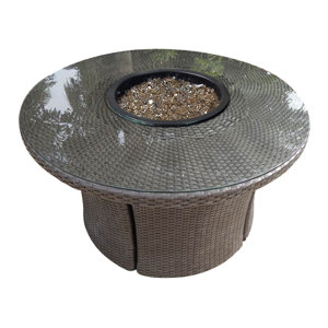 Barbados Aluminum Gas Fire Pit Table