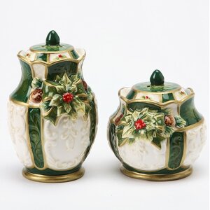 Emerald Holiday 2-Piece Salt and Pepper Set