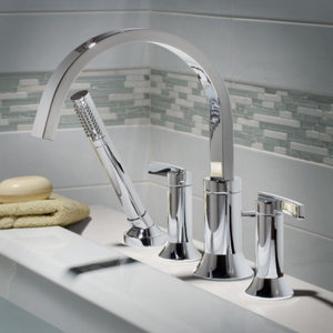 Berwick Tub Filler with Lever Handle and Personal Shower