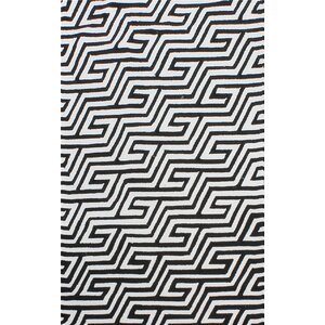 Greenstein Reversible Black/White Outdoor Area Rug