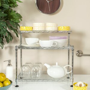 Marcel Chrome Wire Shelving Rack