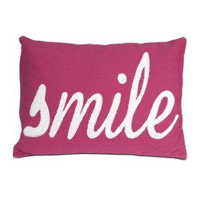 Suzie Smile Cotton Lumbar Pillow