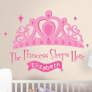 Studio Designs 131 Piece Princess Sleeps Here Giant Wall Decal