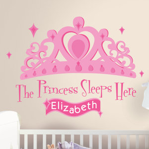 Studio Designs 131 Piece Princess Sleeps Here Giant Wall Decal