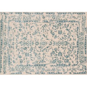 Lyster Ivory/Blue Area Rug