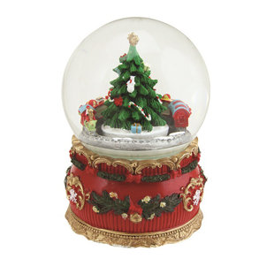 Christmas Tree And Train Musical Snow Globe Christmas Tree And Train Musical Snow Globe