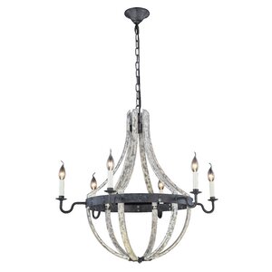 Karteek 6-Light Candle-Style Chandelier