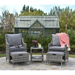 Vallauris 5 Piece Conversation Set with Cushions