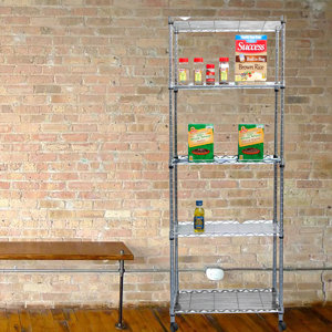 4 Tier Metal Storage Rack with Wheels