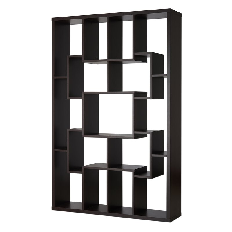 Ebern Designs Lancashire Geometric Bookcase & Reviews | Wayfair