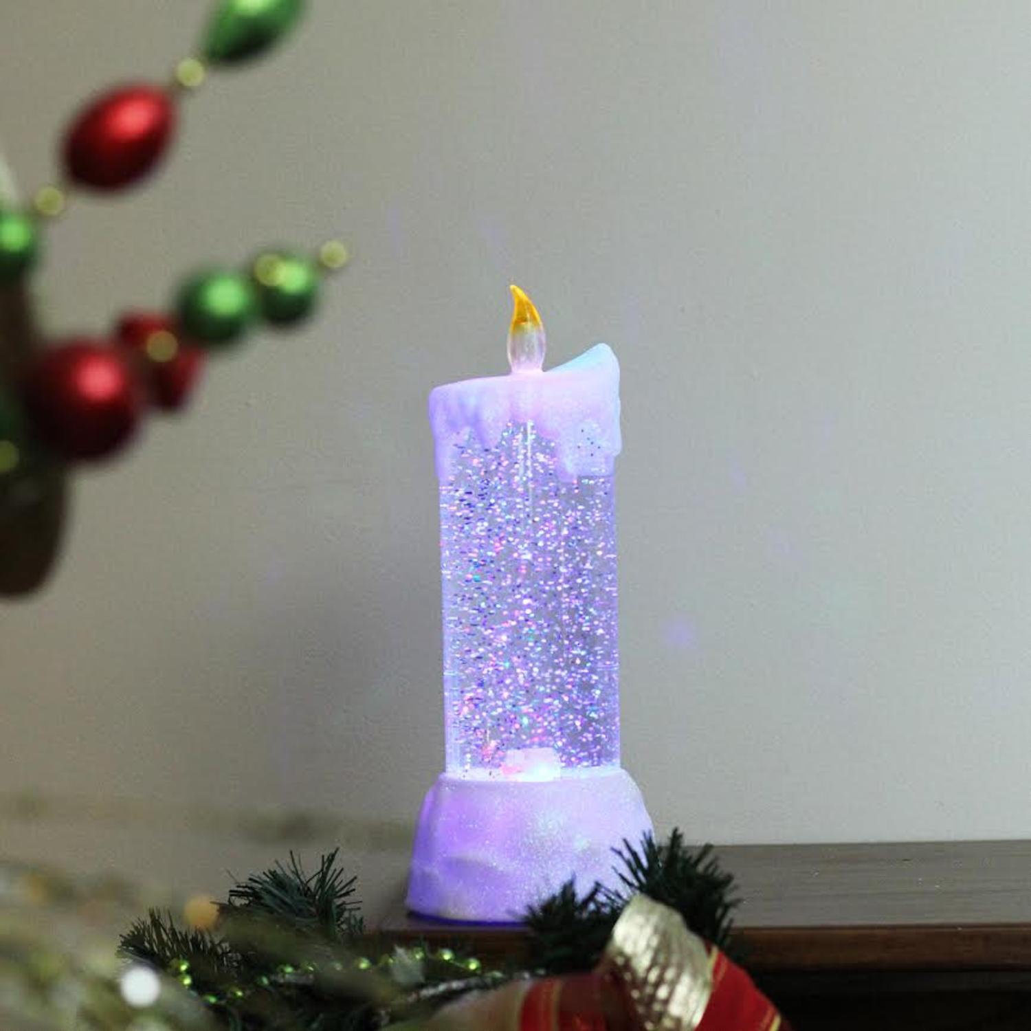the holiday aisle led lighted dripping swirling glitter christmas decoration unscented pillar candle wayfair - Led Christmas Candles the holiday aisle led lighted dripping swirling glitter christmas decoration unscented pillar candle wayfair - Led Christmas Candles
