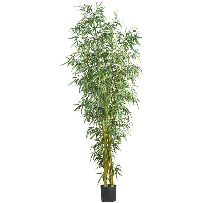 Nearly Natural Fancy Style Bamboo Silk Tree in Pot & Reviews Wayfair