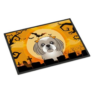 Halloween Shih Tzu Doormat