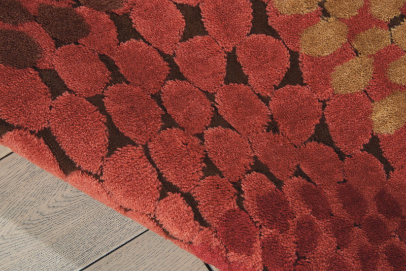 Wade Logan Brown/Red Area Rug & Reviews Wayfair