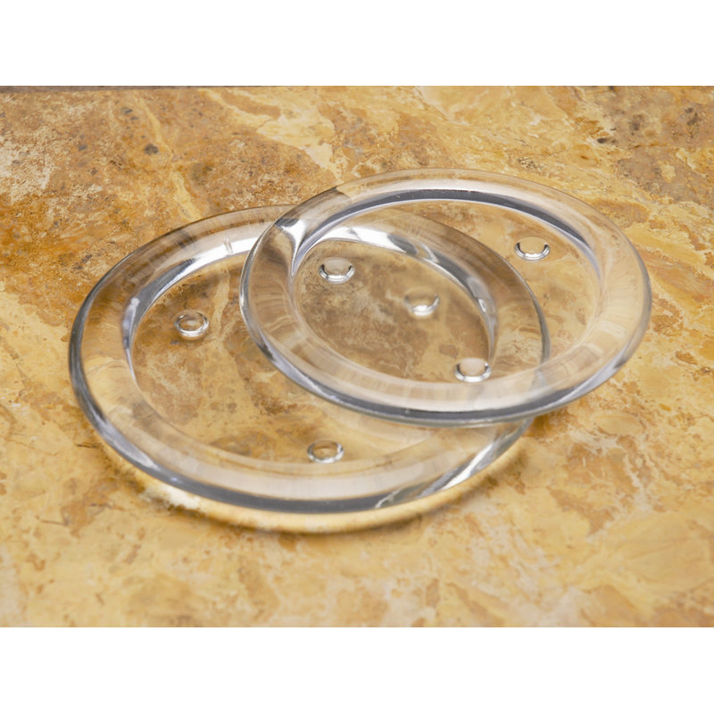 Biedermann and Sons Round Glass Pillar Candle Holder & Reviews Wayfair