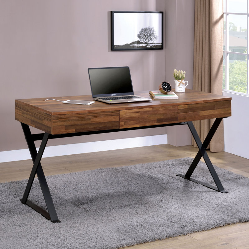 Bodnar 3 Drawer Computer Desk