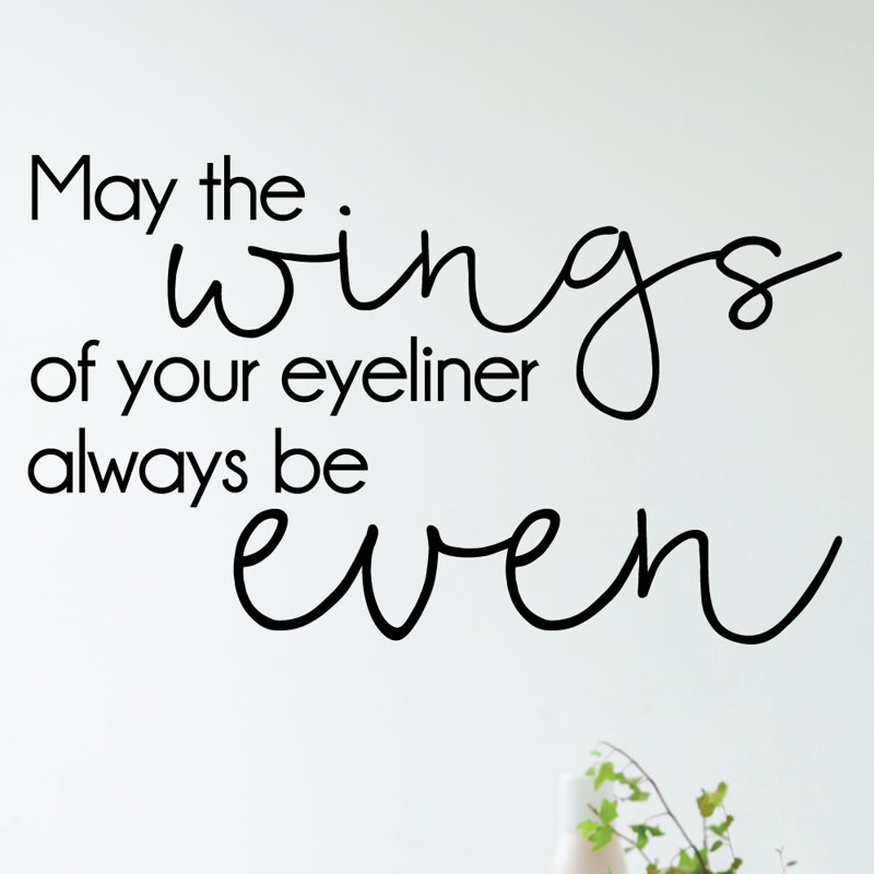 Belvedere Designs Llc Wings Of Your Eyeliner Style Makeup Wall