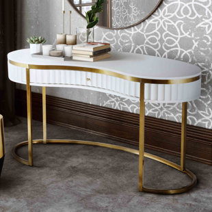 Half Circle Desk Desks You Ll Love Wayfair Sandoval Half Circle Writing Desk