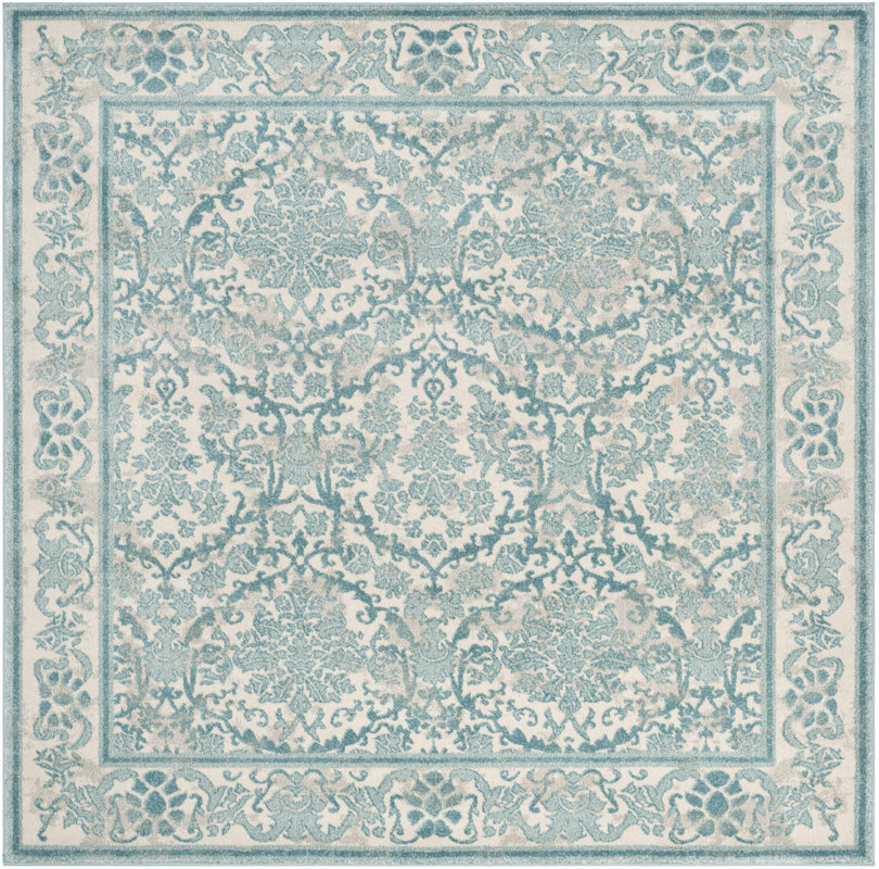 Montelimar Ivory/Light Blue Area Rug & Reviews Birch Lane